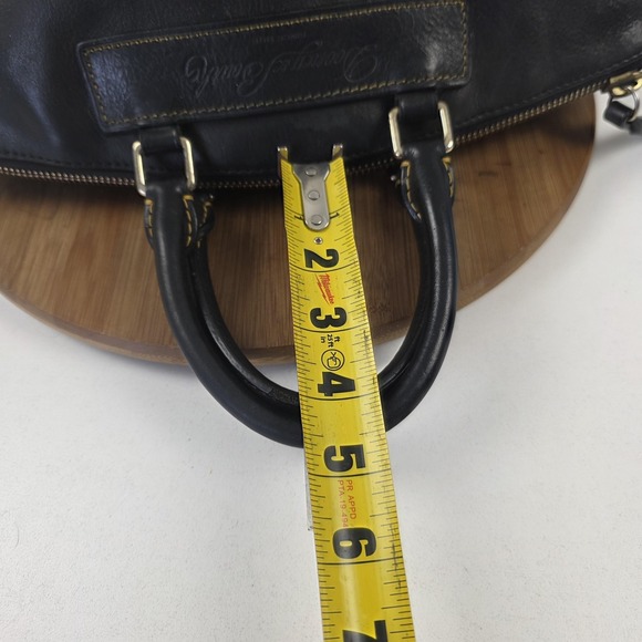 Dooney & Bourke Florentine Satchel Bag Womens Medium Black Leather Zip Top Purse - Picture 12 of 16